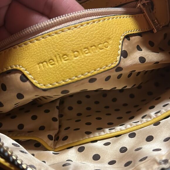 Mustard Yellow Melie Bianco Leather Hobo Bag - Picture 4 of 7